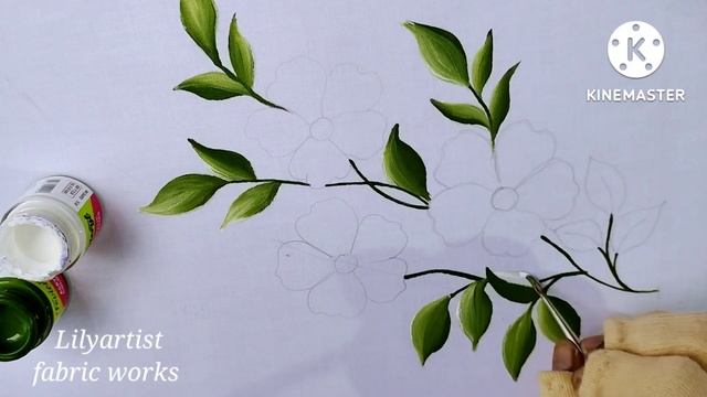 Fabric painting tutorial for beginners Class1 Easy shading technique смотреть онлайн