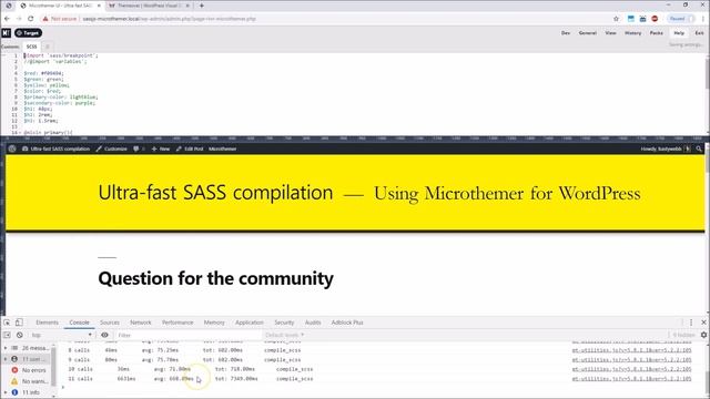 [V5] Ultra fast Sass compilation with Microthemer for WordPress смотреть онлайн