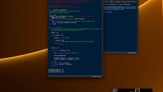 Creating Dot Product Function in Python смотреть онлайн