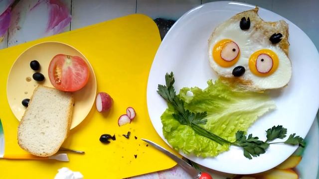 Удивительная сова, идея для бутерброда ( Фуд-Арт № 11) смотреть онлайн