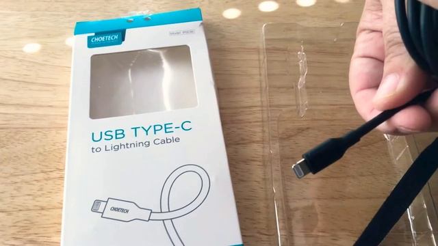 Choetech USB-C to Lightning Cable MFI Certified Cable Unboxing 7-9-19 смотреть онлайн