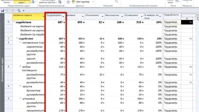 52. Контроль трудозатрат. Представление Использование Задач смотреть онлайн