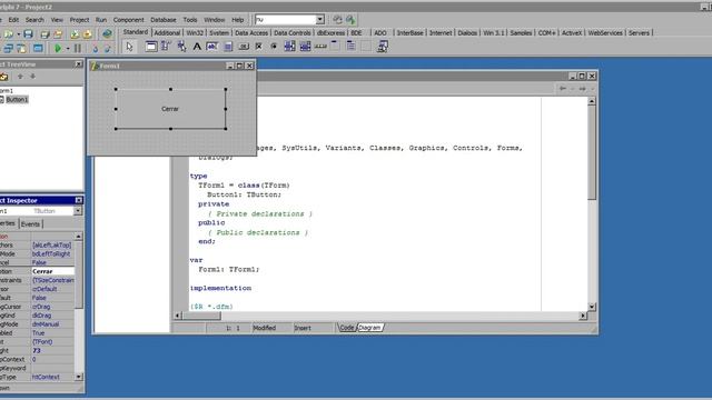 Tutorial | Como hacer un botón para cerrar un programa en Delphi смотреть онлайн