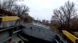 Лодка Обь 1, спуск на воду с прицепа Водник А5