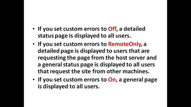 Custom Error In ASP Net смотреть онлайн