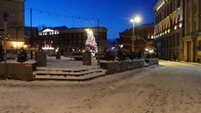 Заснеженная Рига или в этом году зима решила не опаздывать. смотреть онлайн