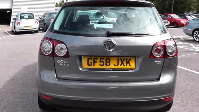 2008 Volkswagen Golf Plus SE 1.9 Steel Grey Metallic GF58JXK at JCB VW Medway смотреть онлайн
