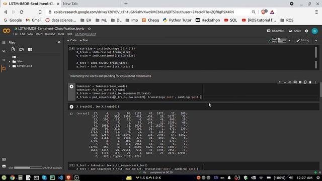 Sentiment Analysis and Classification using IMDB Dataset and LSTM смотреть онлайн