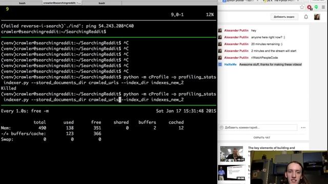 Building a Search Engine: episode 10 // profiling python code смотреть онлайн