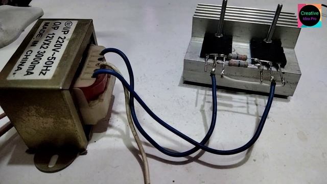 How To Make Powerful Inverter 2SC5200 Transistor 12V Dc To Ac220v 150Watts.