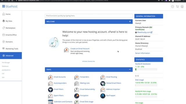 Bluehost Cpanel Tutorial: How to access cPanel on Bluehost (NEW!) смотреть онлайн