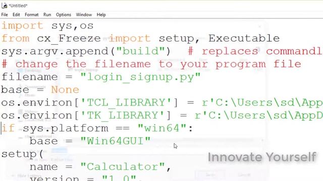 How to convert .py script to .exe application смотреть онлайн