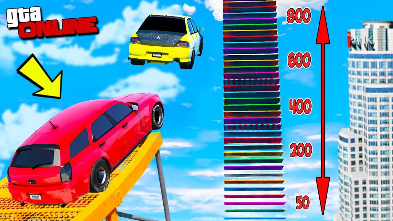 УЛЕТЕЛ ДО ЛУНЫ! КАК ВЫСОКО В НЕБО УЛЕТИТ ЧИТ ТАЧКА В ГТА 5! ПРЫЖКИ В ВЫСОТУ В GTA 5 ONLINE! смотреть онлайн