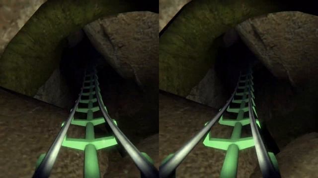 IN A CAVE ROLLER COASTER VR VIDEO SBS смотреть онлайн