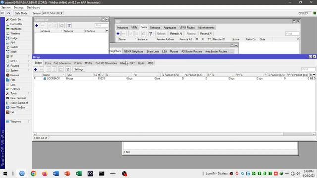 Mikrotik v6 simple OSPF/MPLS/BGP смотреть онлайн
