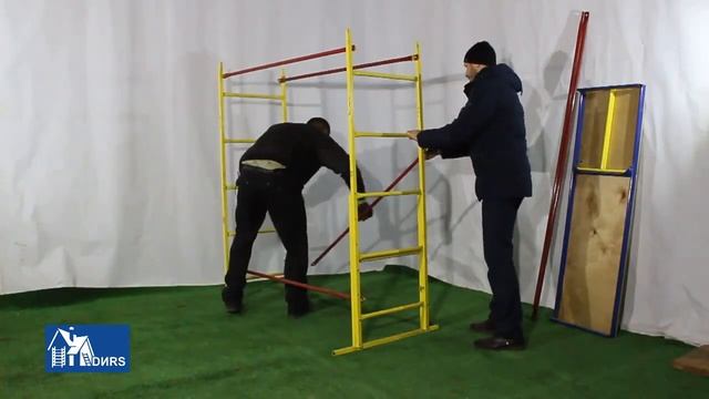 Строительный малярный помост ПМ 200 высотой 1,8 м смотреть онлайн