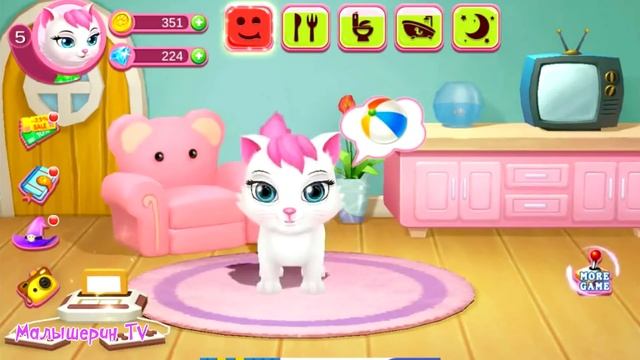 ❤️МИЛЫЙ КОТИК #2? Играем с маленьким милым котенком в детской игре смотреть онлайн