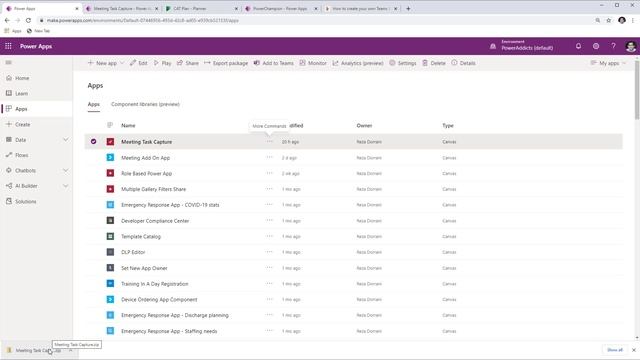 Create Teams Meeting Apps with Power Apps смотреть онлайн