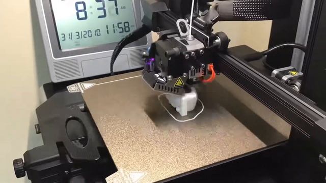 first try with the new 3D printer (Creality Ender 3 S1 pro) смотреть онлайн