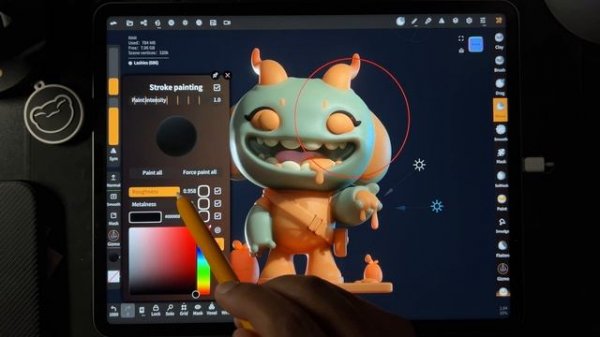 Nomad Sculpt Crash Course for Complete Beginners | Lighting & Coloring