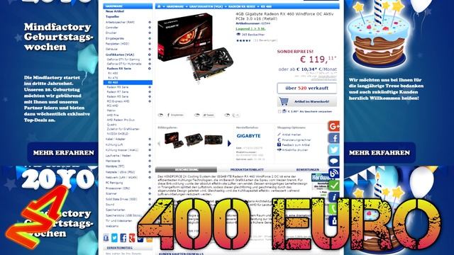 400€ Gaming PC Setup by AZ3ROX Intel Pentium G4560 RX 460 / 8GB DDR4 смотреть онлайн