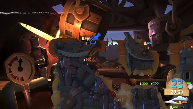 Worms: Clan Wars — смена дня и ночи смотреть онлайн
