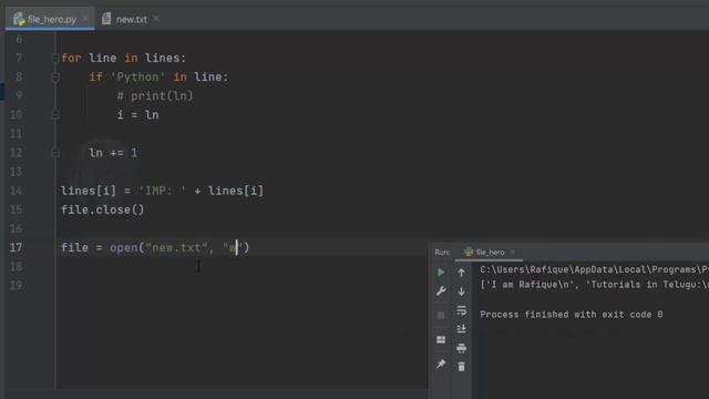పైథాన్ తో ఎలాంటి ఫైల్ అయినా క్రియేట్ చేద్దాం | Python Tutorial 31 - How to Create File using Python смотреть онлайн