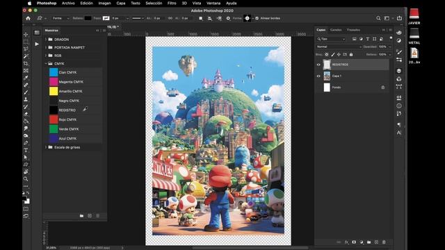 Cómo Automatizar las marcas de registro en photoshop Herramienta forma personalizada смотреть онлайн