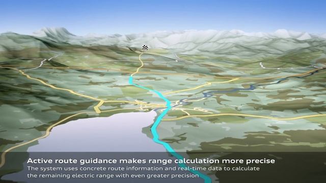 Animation: Audi E-tron – Prediction Of Remaining Electric Range