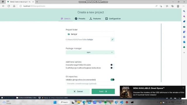 Tutorial install vue js |2 смотреть онлайн