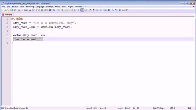 קורס PHP : שיעור 30 - פונקציות strlen + substr смотреть онлайн
