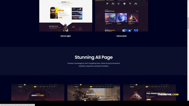 Geco - eSports and Gaming WordPress Theme bbpress online game games Website Builder смотреть онлайн