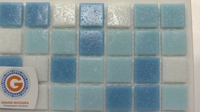 Стеклянная мозаика для бассейна, душевой 10260 смотреть онлайн