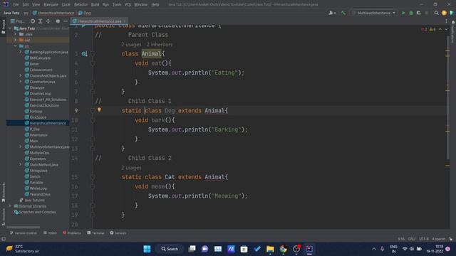 Multiple & Hierarchical Inheritance in Java смотреть онлайн