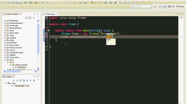 Java swing GUI tutorial #1: JFrame смотреть онлайн