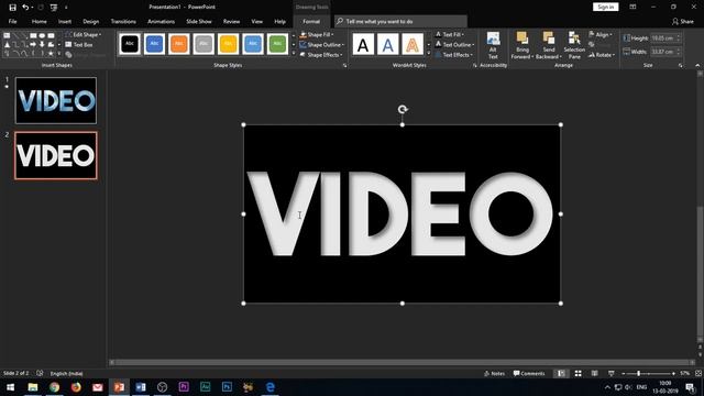 How To Put Video Behind Text In PowerPoint? #QuickTip23
