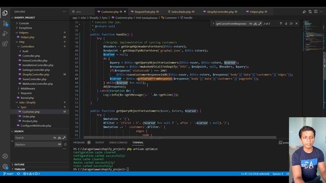 Shopify GraphQL API + Laravel | Sync Customers in Database смотреть онлайн