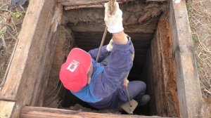 Ремонт глубокого, деревянного колодца!!!