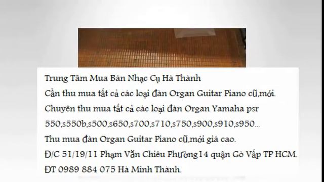 ĐT 0989 884 075 Thu mua đàn Organ yamaha psr s900,s910,s950 cũ giá cao nhất quận Cái Răng Cần Thơ. смотреть онлайн
