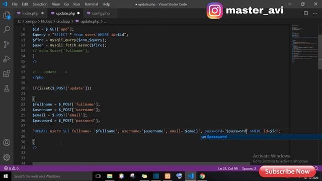 lecture 10 update data from database| PHP CRUD Operation tutorial in hindi | #PHPcrudoperation смотреть онлайн
