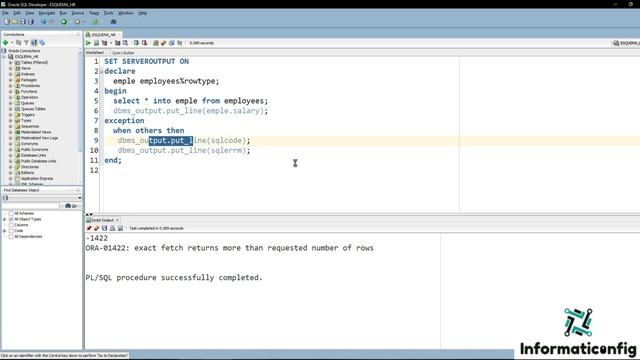 Curso de Oracle PLSQL en español desde cero | EXCEPCIONES, SQLCODE Y SQLERRM (video 46) смотреть онлайн