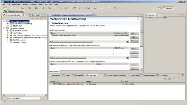 Crash course in Enterprise JavaBeans 3 - Part 5: Setting up the Java Persistence API смотреть онлайн