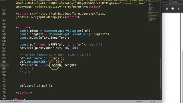 Set Margin Lines Around in jsPDF | jsPDF Tutorial Part 7 смотреть онлайн