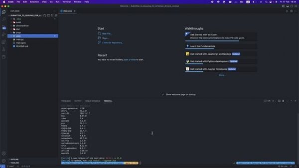 VS Code ● Python ▶ Generating requirements.txt file