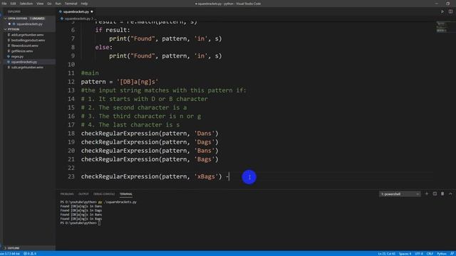 Square brackets in a regular expressions with Python смотреть онлайн