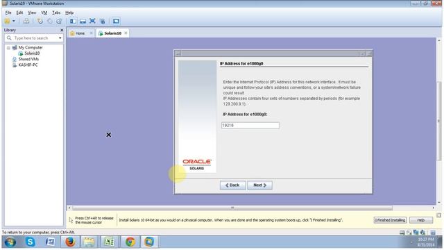 Install Solaris10 & Oracle Database 11g On VMware Part 1 смотреть онлайн