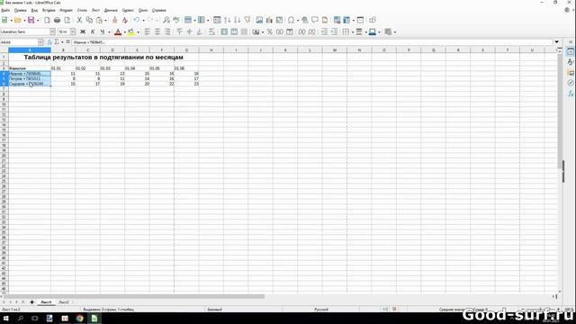 Быстро удаляем лишнее из большого количества ячеек в LibreOffice Calc смотреть онлайн
