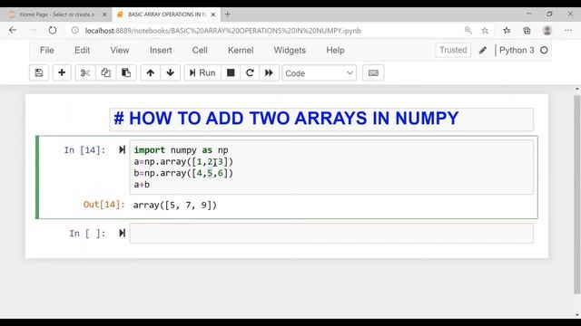 How To Perform Addition Of Two Arrays in Numpy смотреть онлайн