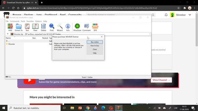how to launch itch.io files with winRAR (windows 10) смотреть онлайн