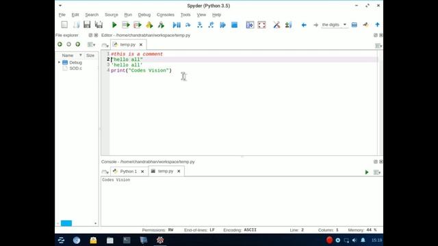 Python tutorial part - 4(hindi) , python comments смотреть онлайн